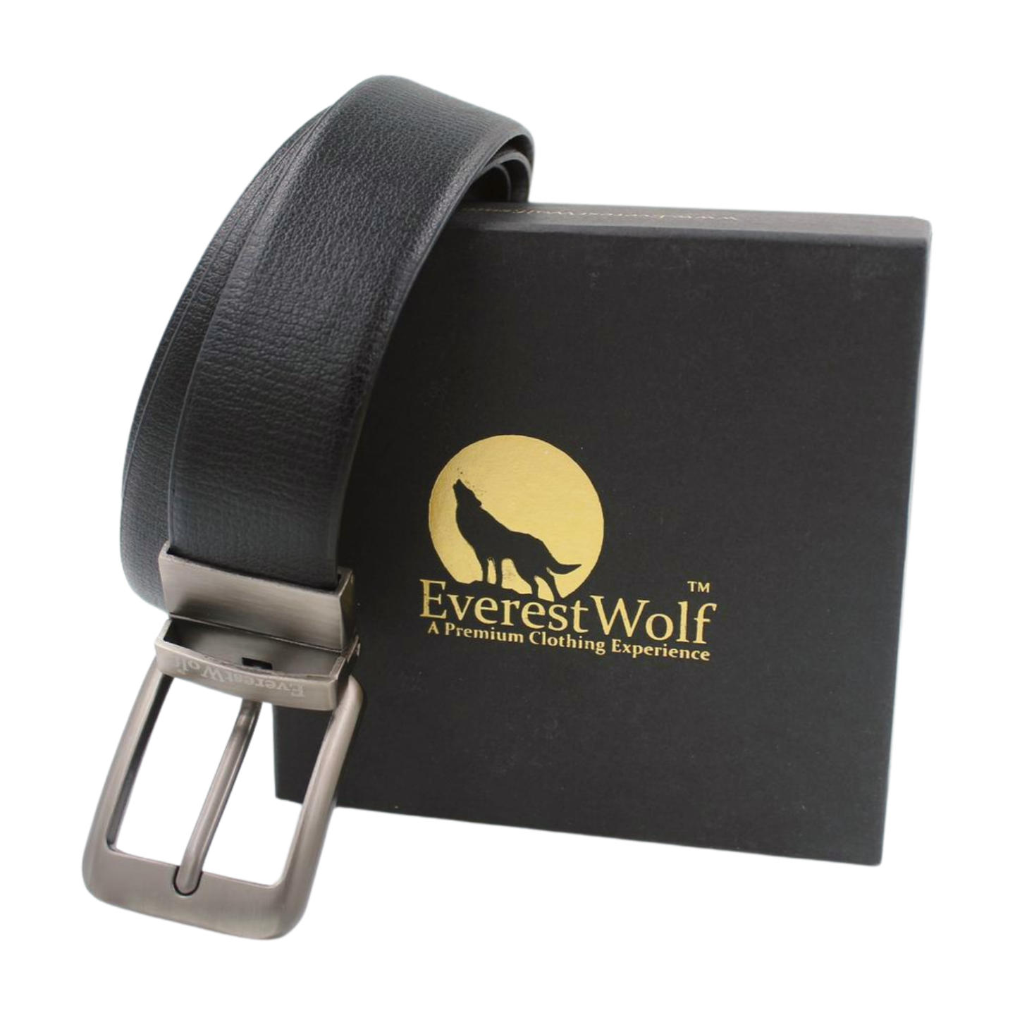 EverestWolf Premium Quality Textured Leather Formal Reversible Belts