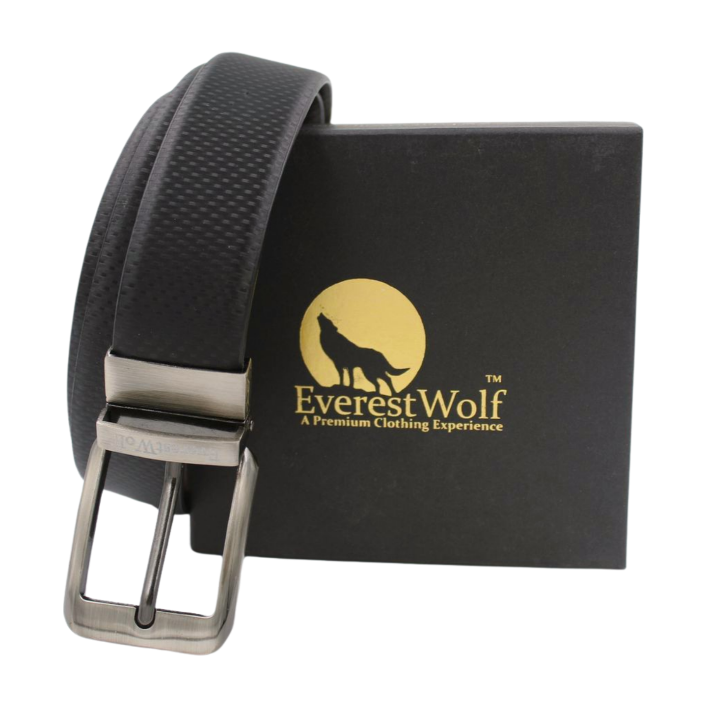 EverestWolf Premium Quality Textured Leather Formal Reversible Belts