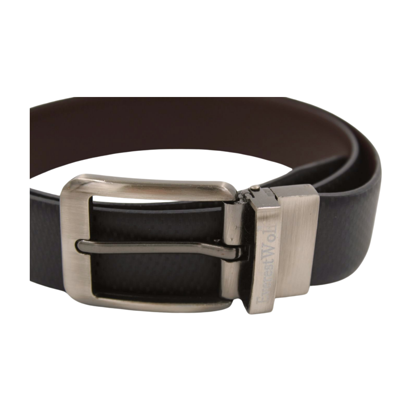 EverestWolf Premium Quality Textured Leather Formal Reversible Belts