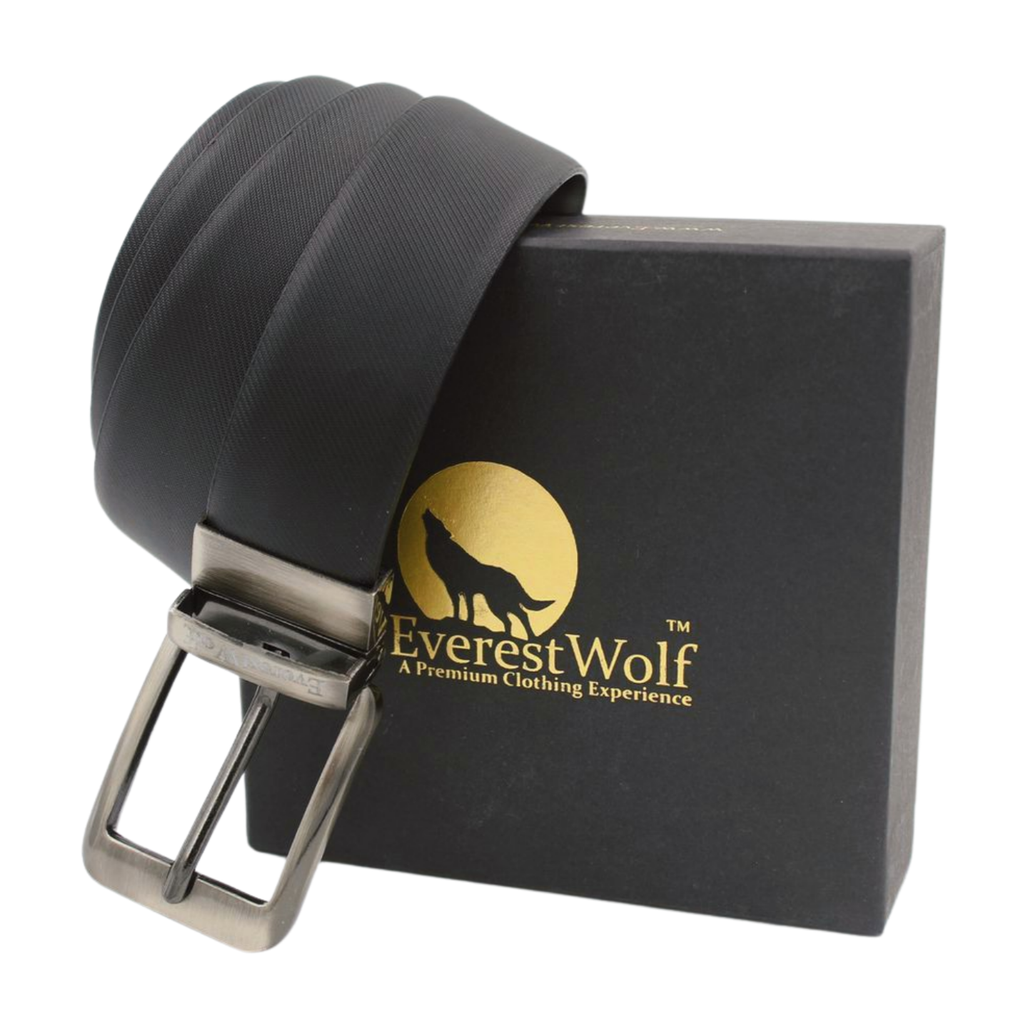 EverestWolf Premium Quality Textured Leather Formal Reversible Belts