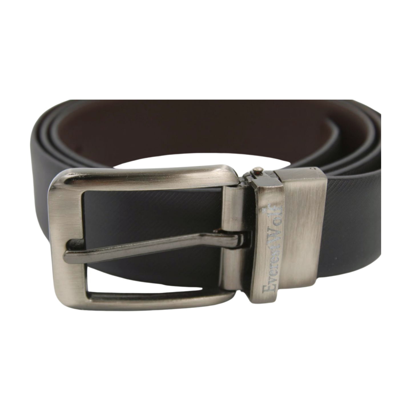 EverestWolf Premium Quality Textured Leather Formal Reversible Belts