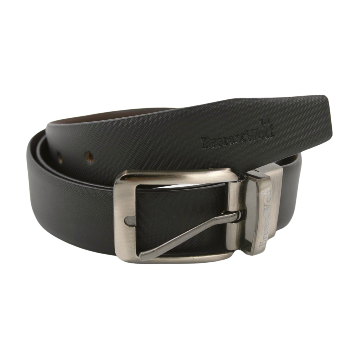EverestWolf Premium Quality Textured Leather Formal Reversible Belts
