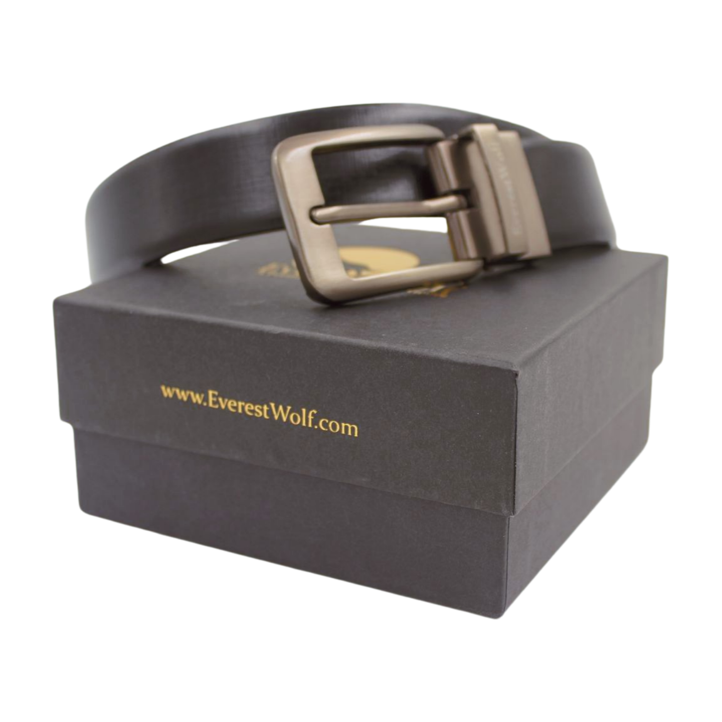 EverestWolf Premium Quality Textured Leather Formal Reversible Belts