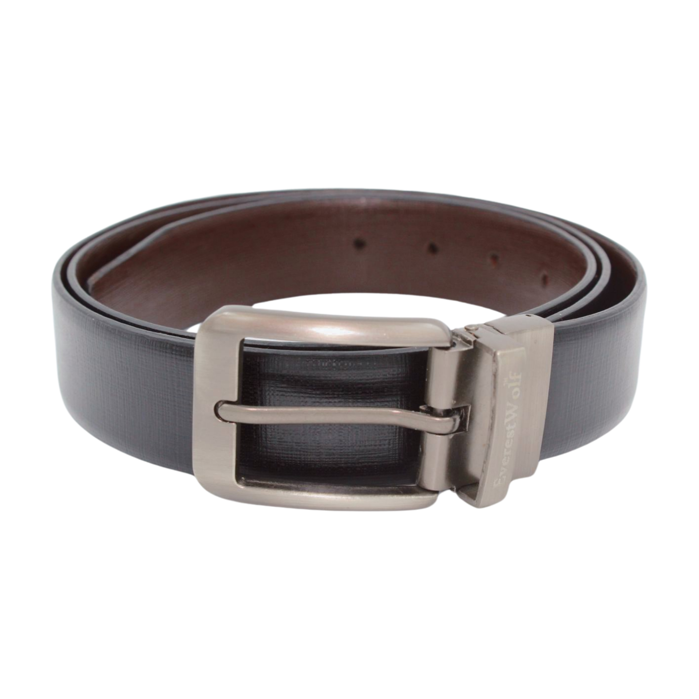 EverestWolf Premium Quality Textured Leather Formal Reversible Belts