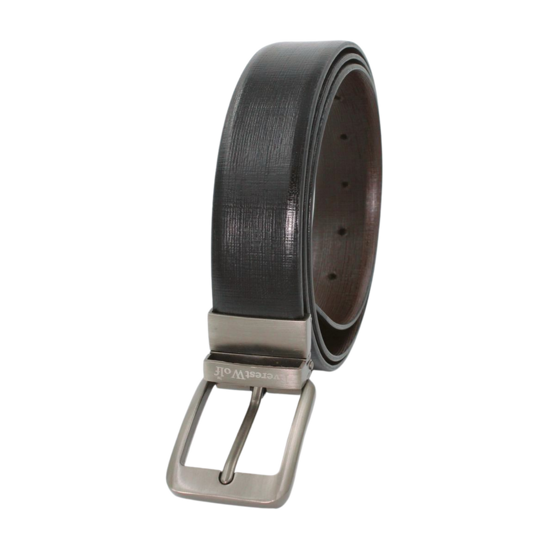 EverestWolf Premium Quality Textured Leather Formal Reversible Belts