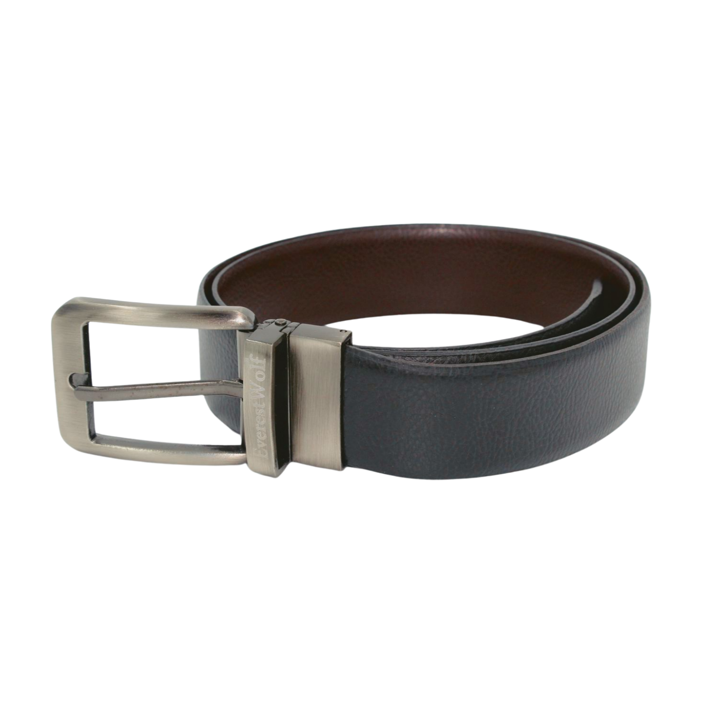EverestWolf Premium Quality Textured Leather Formal Reversible Belts