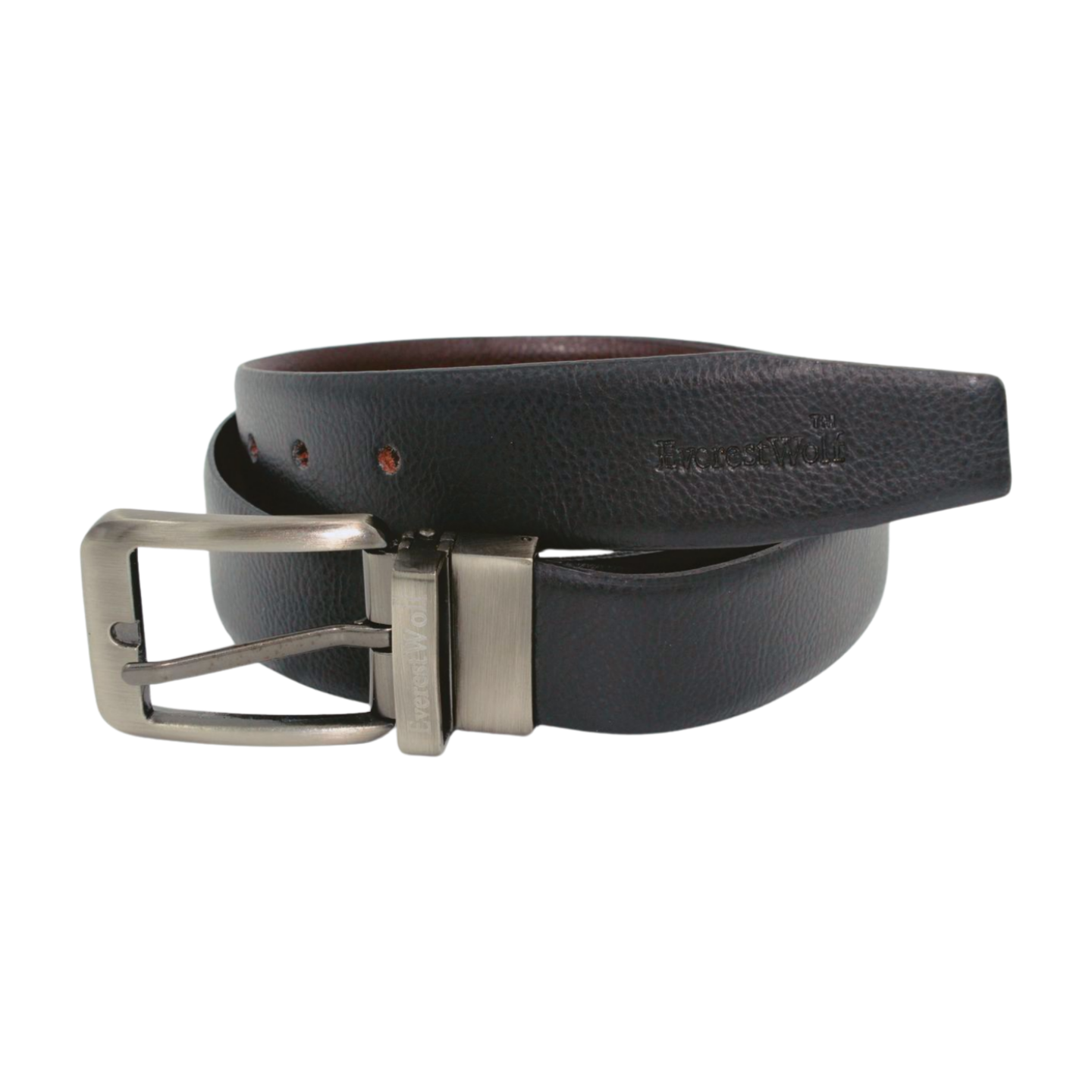 EverestWolf Premium Quality Textured Leather Formal Reversible Belts