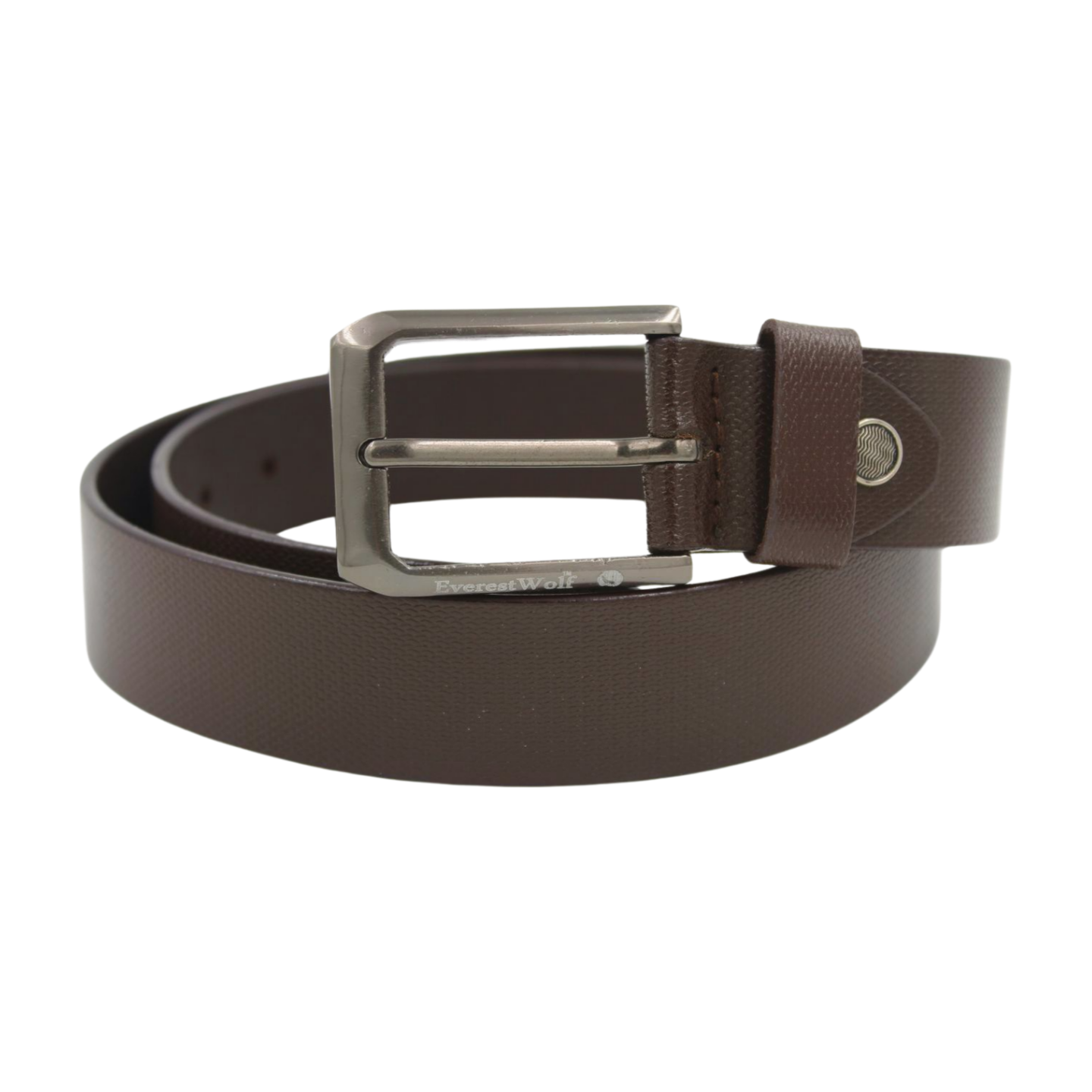 EverestWolf CopperCanyon Premium Tan Leather Belt with Dark Grey Buckle