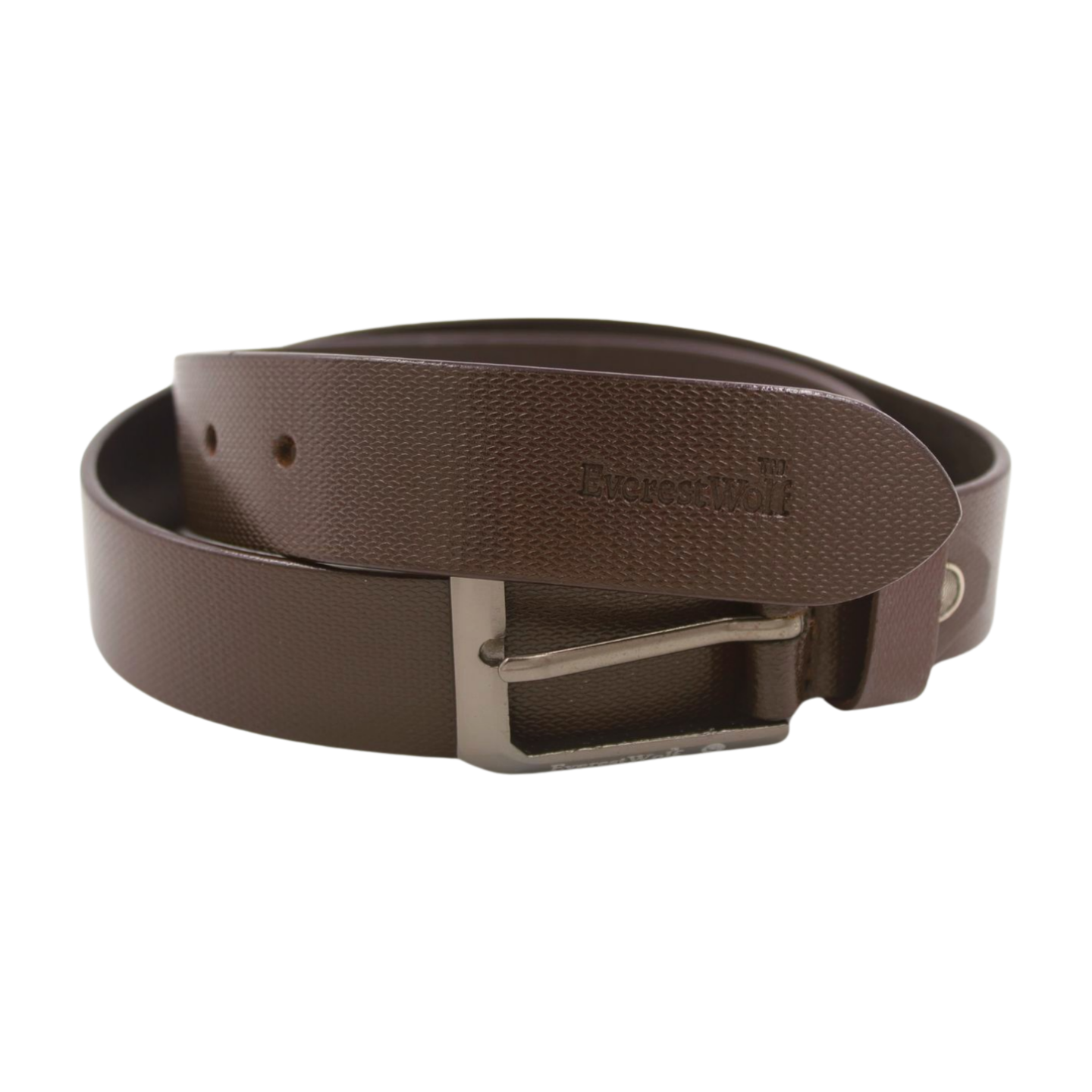 EverestWolf CopperCanyon Premium Tan Leather Belt with Dark Grey Buckle