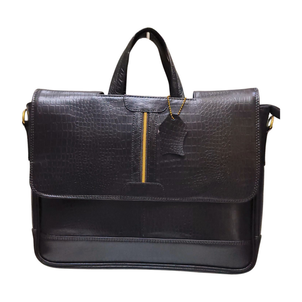 EverestWolf's Luxury Design Black leather bag